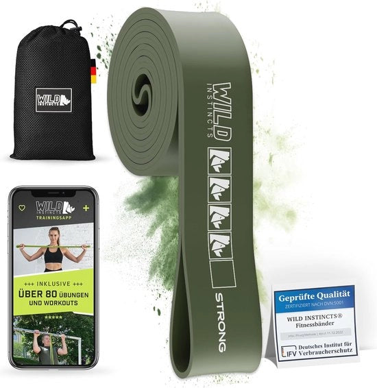 Impacco di Resistenza per Allenamento di Forza e Chin-Up - Set di Cinture di Resistenza con Borsa e App di Training