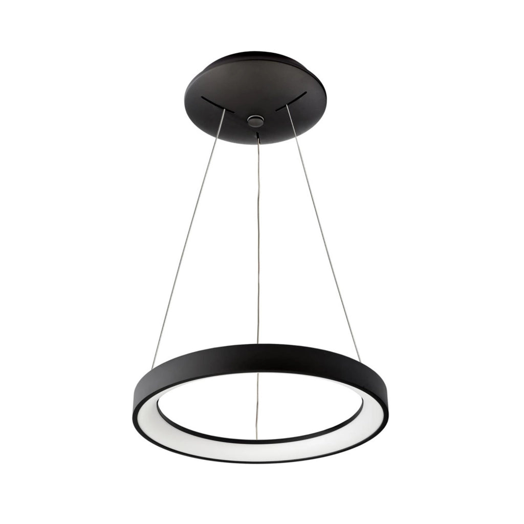 MEROPE 400 lampadario pendente LED 30W CCT dimmerabile lampada sospensione circolare 38m luce cucina tavolo bar ristorante 230V NERO