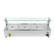 Vetrina professionale elettrica bagnomaria 3 x GN 1/2 1.300 watt 3614108