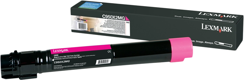 ORIGINAL Lexmark toner magenta X950X2MG X950/952/954 ~22000 Seiten alta capacità