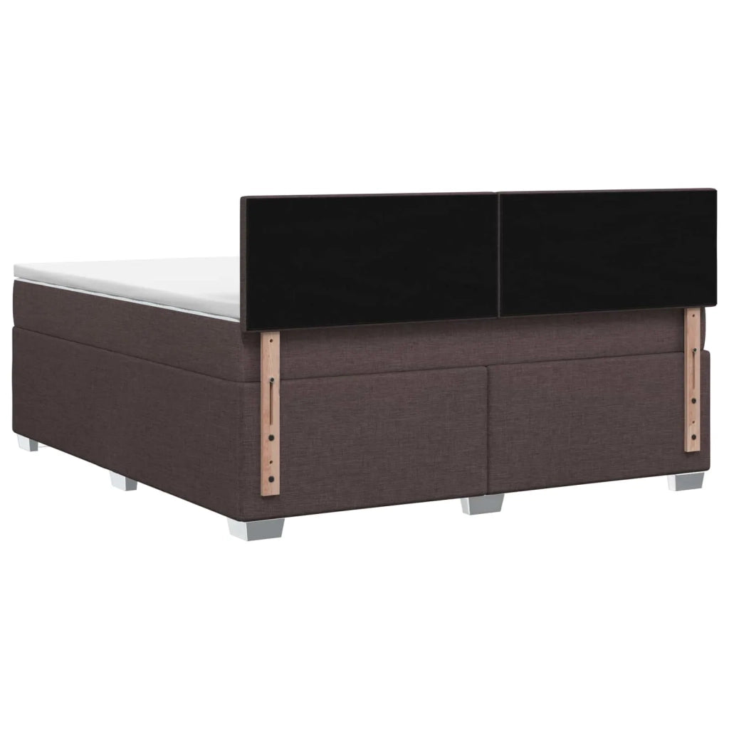 Letto box spring con materasso Marrone Scuro 180 x 200 cm 3450540