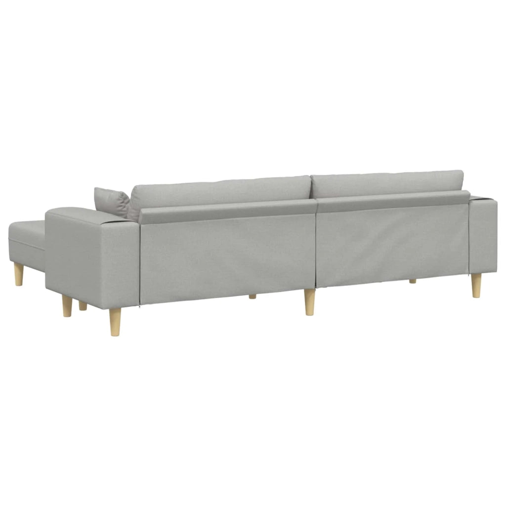 Divano 3 pcs Grigio Nuvola 250 x 188 x 76 cm Tessuto 3335170