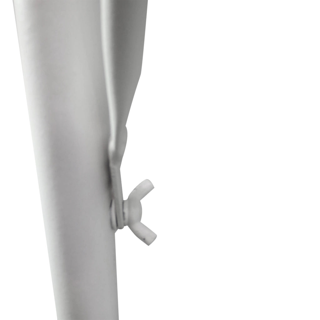 Tavolino da Balcone Regolabile in Altezza ¨C MINIMAL ¨C Metallo Bianco 60x56,5x45cm