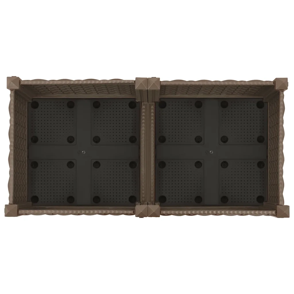 Fioriera | Cassetta per fiori | Vaso Rialzata 80x40x23 cm in Polipropilene