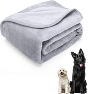 Coperta per Animali - Tappeto Colorato morbido per Cani, Gatti e altri Animali di Compagnia - Supplemento per Letto Animale (75 x 75 cm, Grigio)