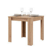 Trosa, Tavolo Fisso 6 Posti, 80x80x76h cm Marrone Rovere Nodi