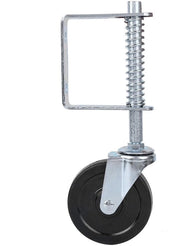 Ruota con Assorbimento di Impatto - Caster Resistenze Elevate - Cinghia Universale - Regolazione di Altezza - Capacità 100kg/220lbs - Adatta per Porte in Legno