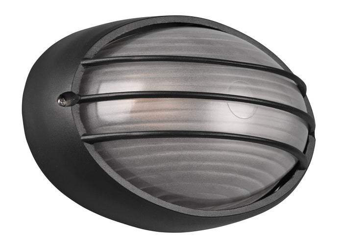 Plafoniera da Esterno Attacco E27 in Alluminio Nero Opaco