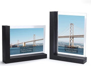 Fotoframmenti in legno - Nero - Set da 2 - 5x7 o 6x8 cm