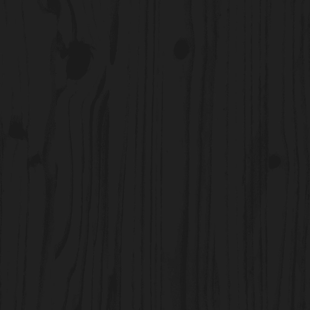 Giroletto Nero in Legno Massello 150x200 cm King Size 3105609