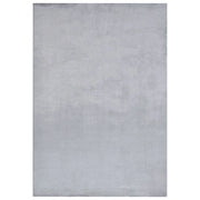 Tappeto Shaggy Artificiale di Coniglio in Pelliccia Ecologica Morbido e Soffice 160 x 230 cm Grigio Chiaro