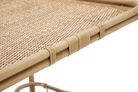Carrello Panama 2 Ripiani 83x46x87,5 cm in Rattan