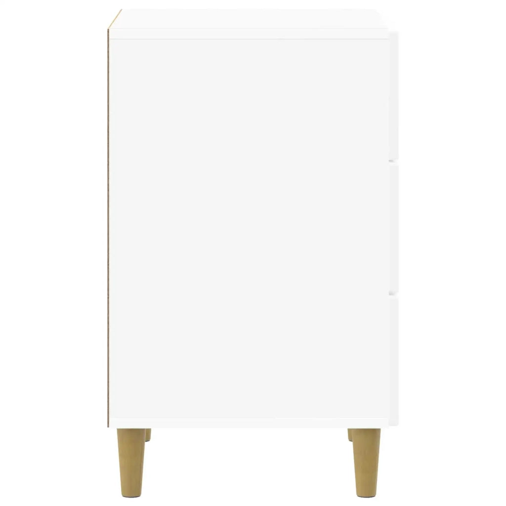 Armadio da Notte con cassetto Bianco Lucido 43 x 41 x 66,5 cm