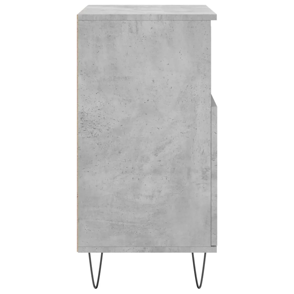Credenza Grigio Cemento 60x35x70 cm in Legno Multistrato 831192