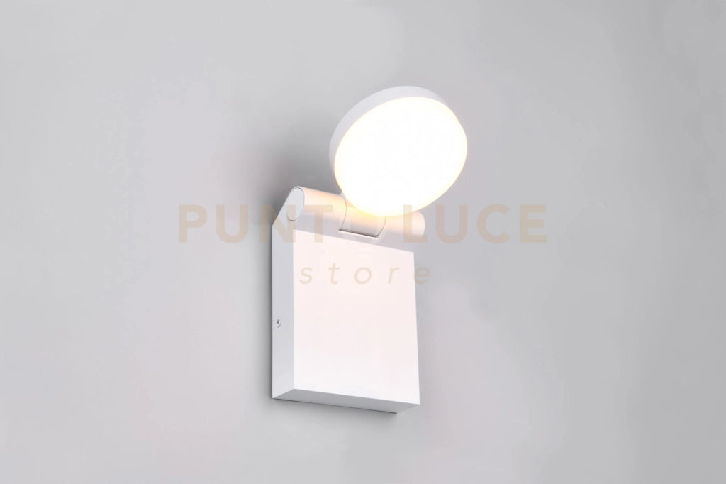 ADOUR APPLIQUE DA ESTERNO LED 7,5W  750lm, 2300+3000+4000K ORIENTABILE BIANCA CON REGOLAZIONE TEMPERATURA DI COLORE DEL LED IP44 H.19CM