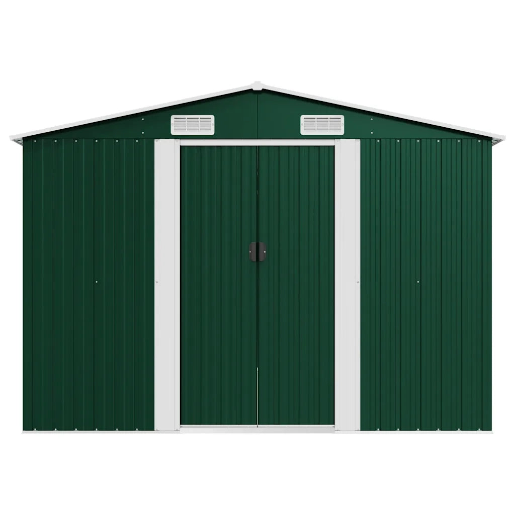 Capanno da Giardino 257x392x181 cm in Metallo Verde cod mxl 65907