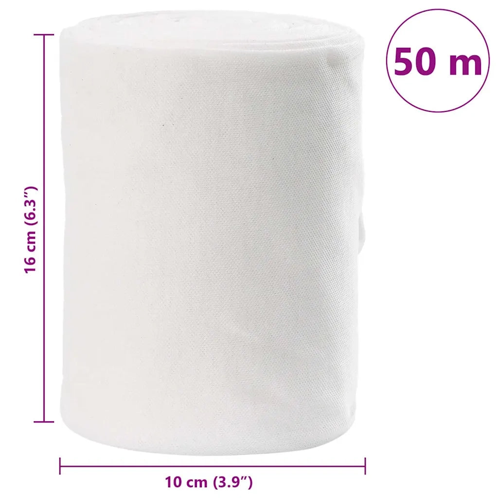 Tubo di Drenaggio Bianco 16 x 5000 cm Tessuto CFW8906422