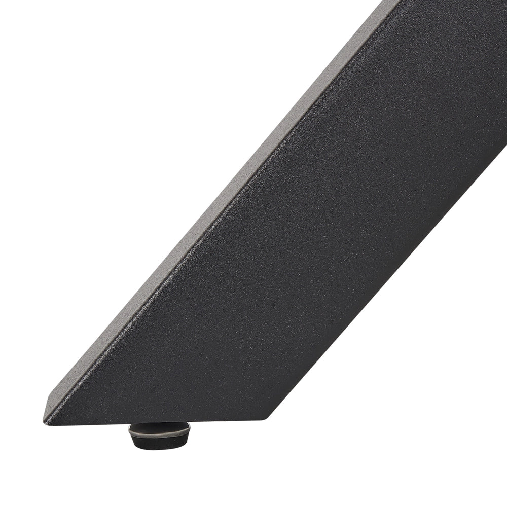 Tavolo da pranzo base in metallo Nero piano in vetro ø 100 cm Rotondo Moderno