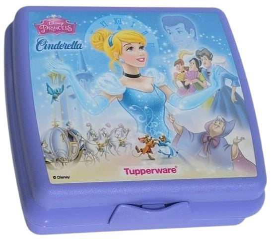 Scatola per Sandwich Opbergcasella Lunchbox Quadrata con Cerniera e Chiusura (Lilac Cinderella)