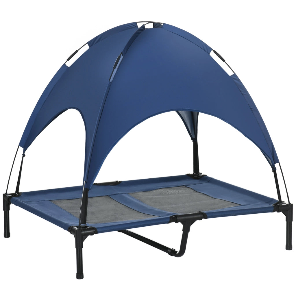 Cuccia per cani con baldacchino ¨C zephmum ¨C blu nero