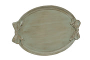 Biscottini Vassoio in legno finitura verde salvia Made in Italy
