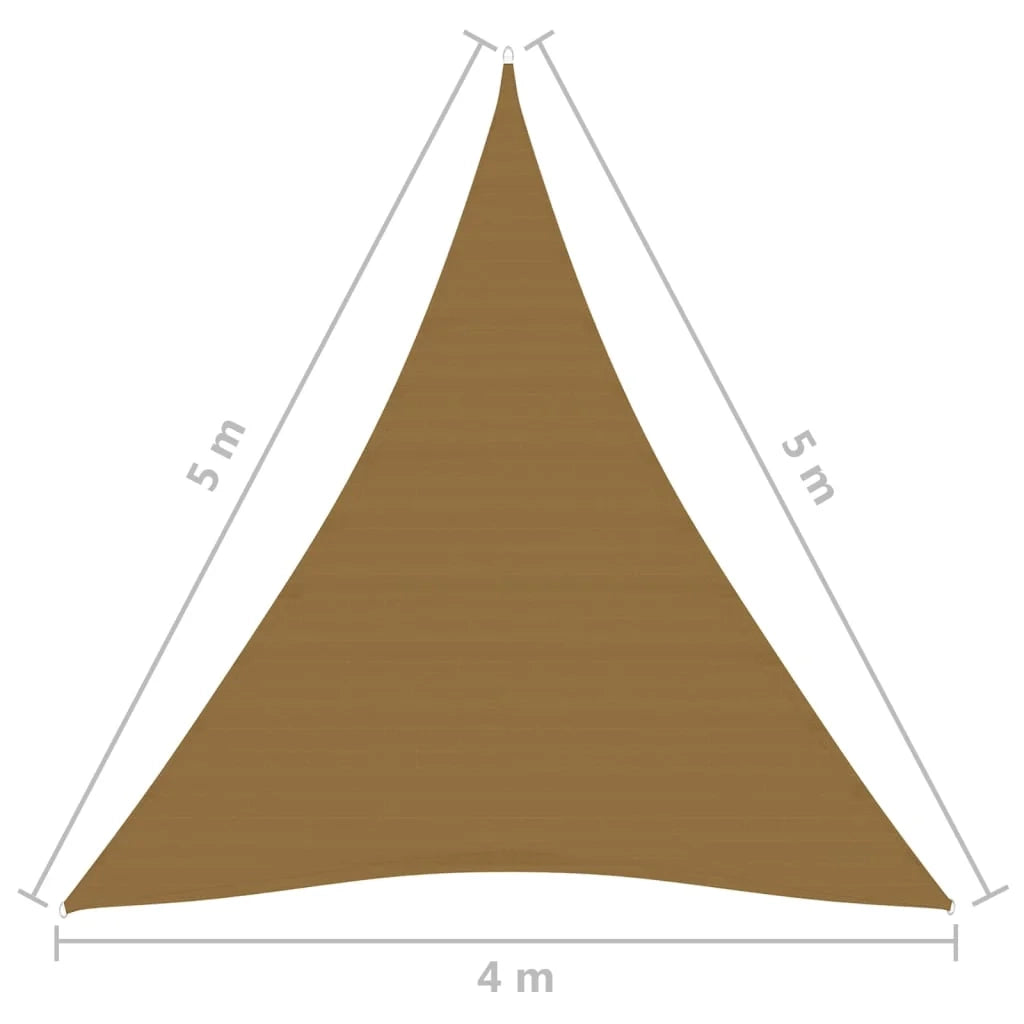 Vela in tessuto per ombrellone 160 g/m² HDPE 4 x 5 x 5 m tortora 02_0009326