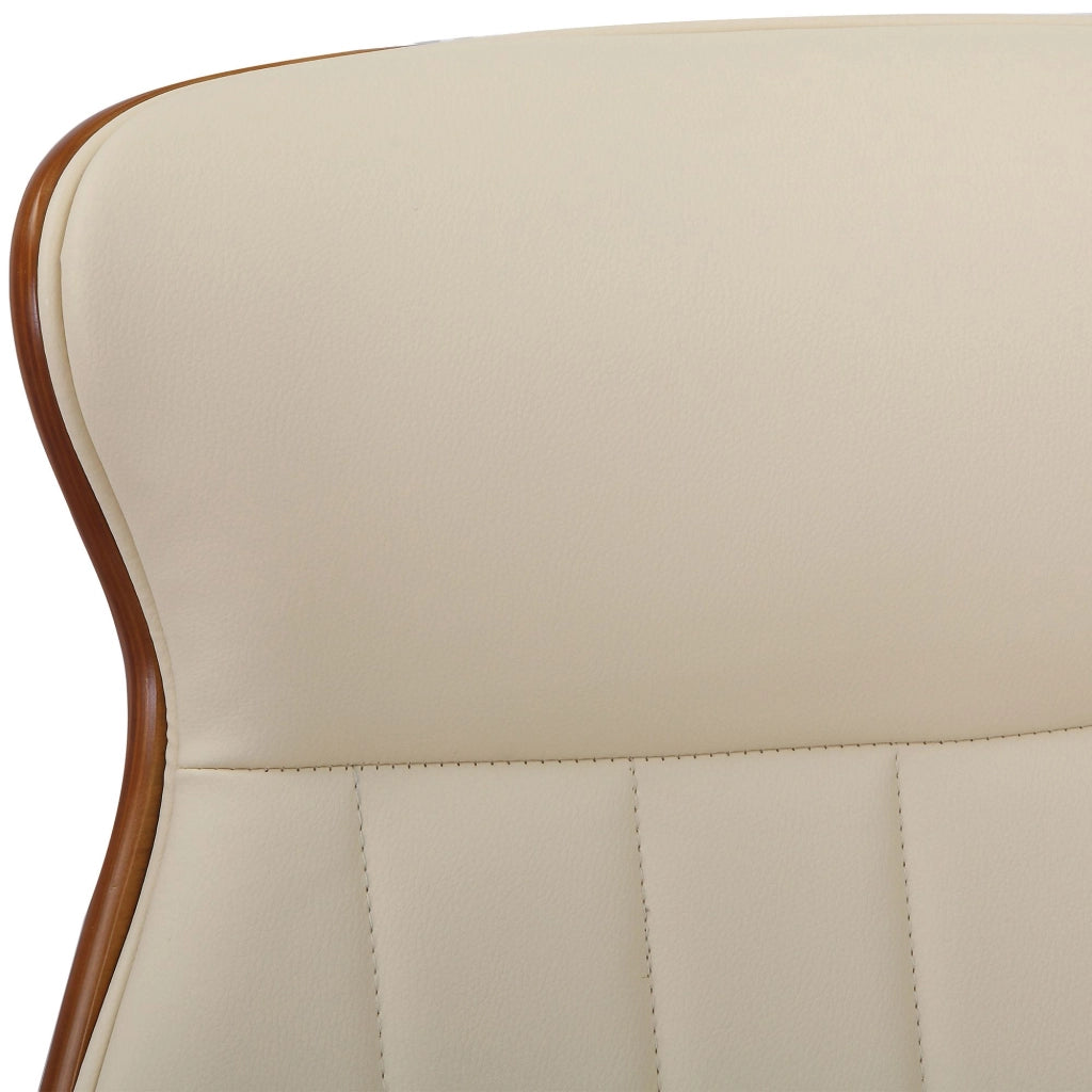 Sedia da Ufficio Melilla in similpelle Noce/crema
