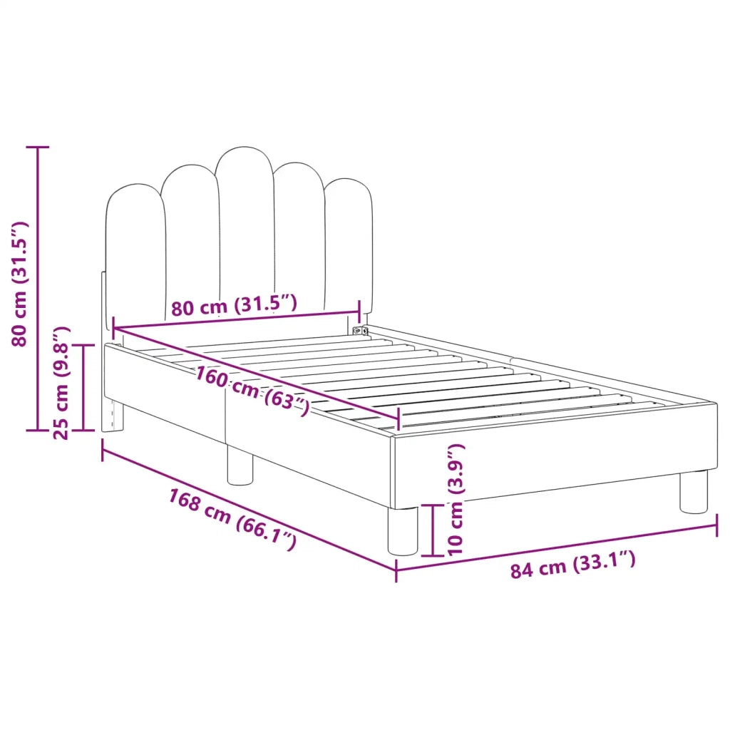 Struttura letto bambini con testata-Giroletto per bambini Grigio Scuro 80 x 160 cm 742225