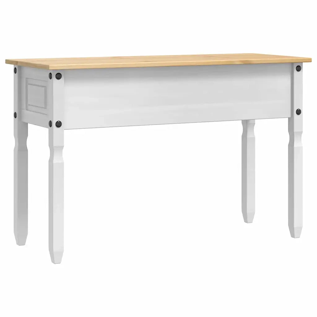 Tavolino Corona Bianco 115 x 46 x 73 cm Pino massello 42021194
