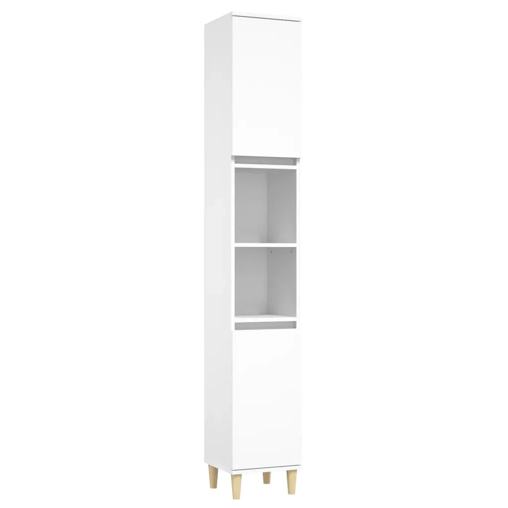 Set Mobili da Bagno 3 pz Bianco in Legno Multistrato 3185581