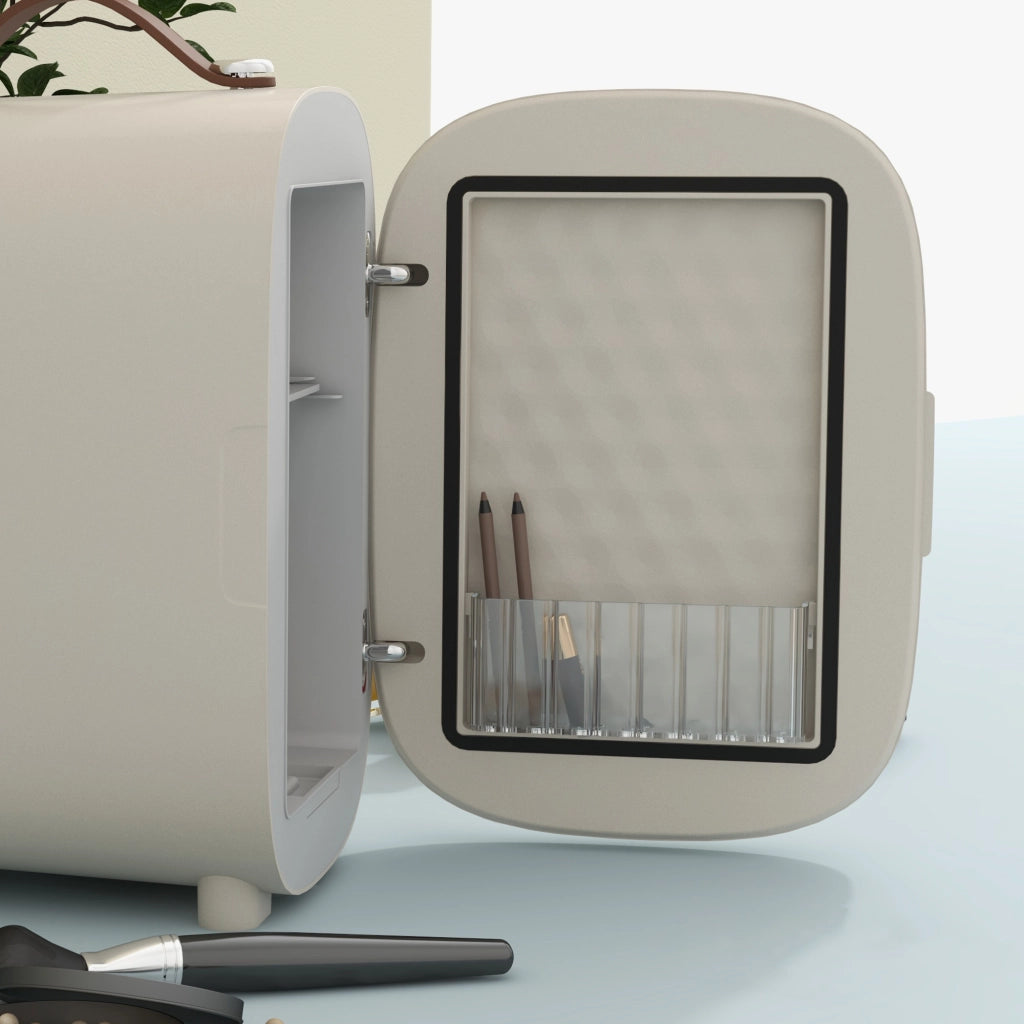 MINI FRIGORIFERO PORTATILE 4 L 29 x 20,5 x 30,5 cm Bianco crema Alluminio