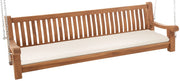 Panca a dondolo Joyce con cuscino seduta 220 cm + teak 1