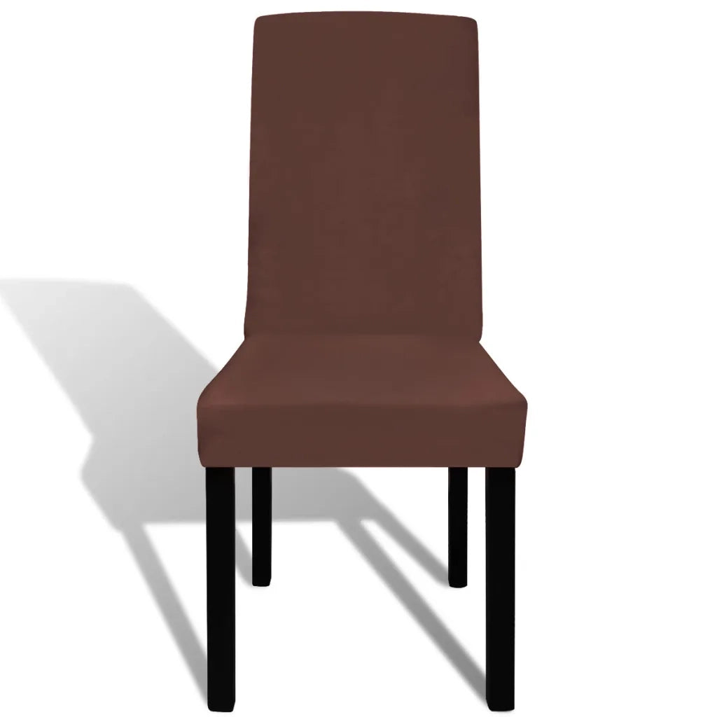 Set 4 pz Fodera elastica per sedie marrone CFW3742602