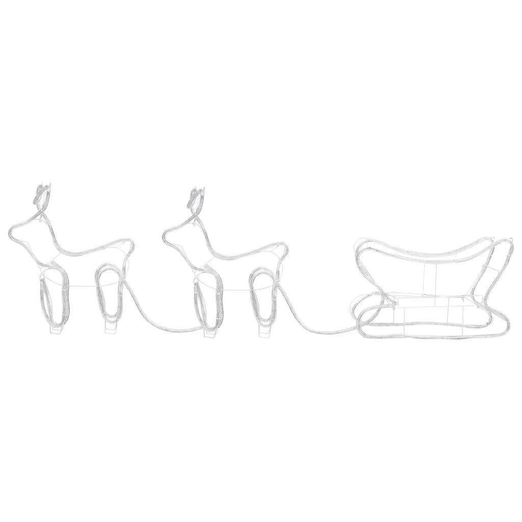 Renne e Slitta Decorazione Natalizia per Esterni 576 LED CFW4449932