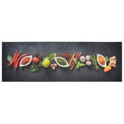 Tappeto da Cucina Lavabile Spezie 60x180 cm Velluto 136541