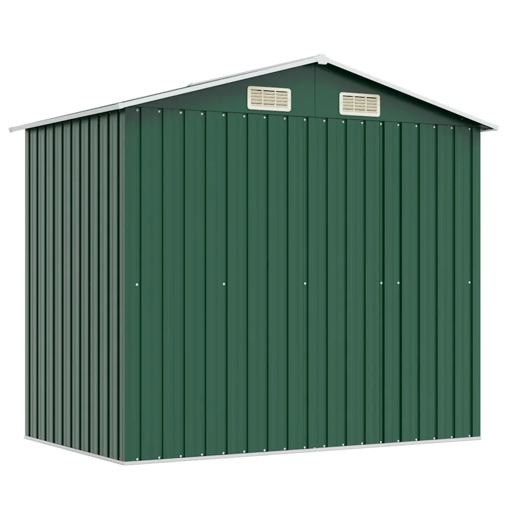 Capanno per Attrezzi in Metallo Verde 204x132x186 cm CFW5069173