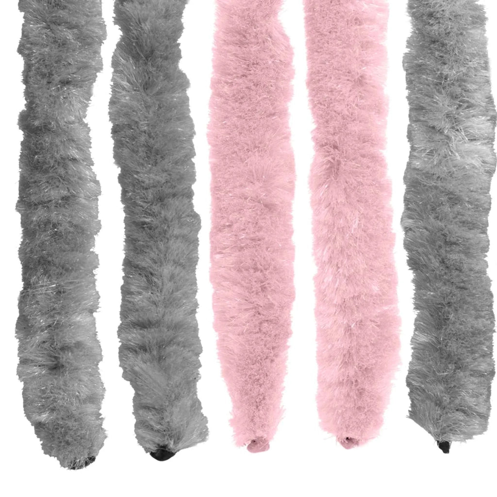 Tenda per insetti in chenille Grigio Argento e Rosa 42034441