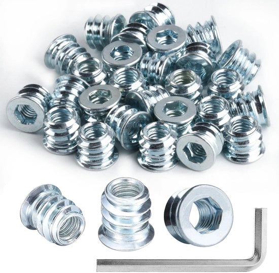 Kit di viti a innesco per legno 50 pezzi - Innesco a vite - Vite a innesco - Kit di viti a innesco - Vite a innesco - Flessibile in acciaio di carbonio
