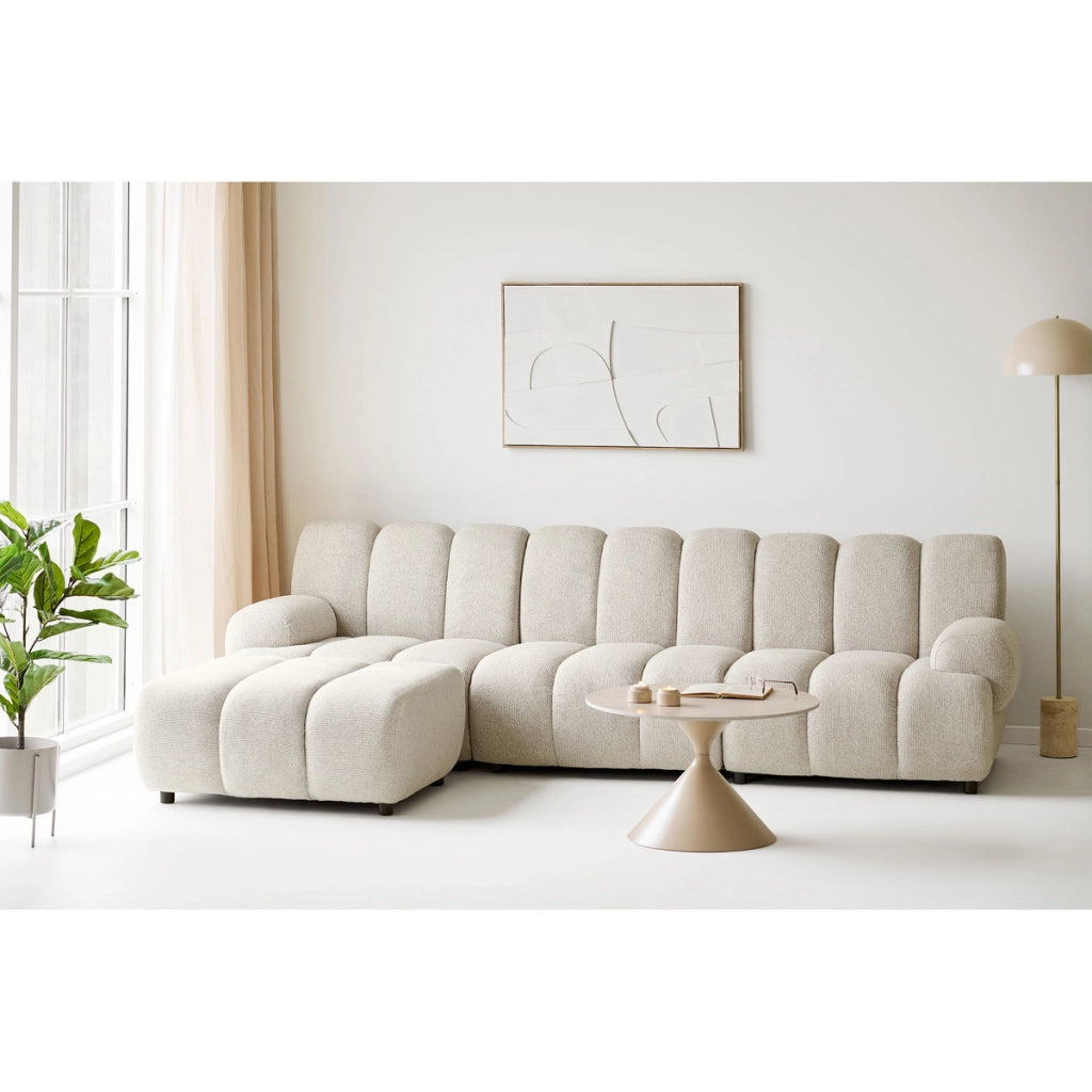 Lampada da Terra Sheffield, Beige, Metallo, 40x40x155 cm