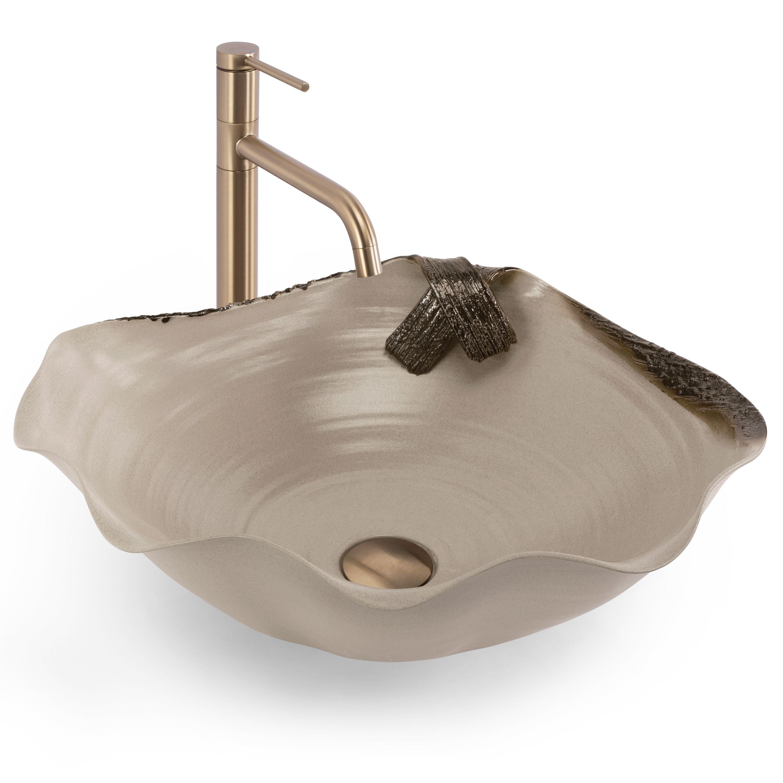 Lavabo Da Appoggio In Ceramica Rea Hm-22 Handmade Art