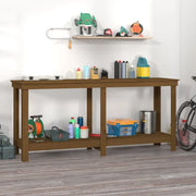 Banco da Lavoro Ambra 180x50x80 cm in Legno Massello di Pino 822514