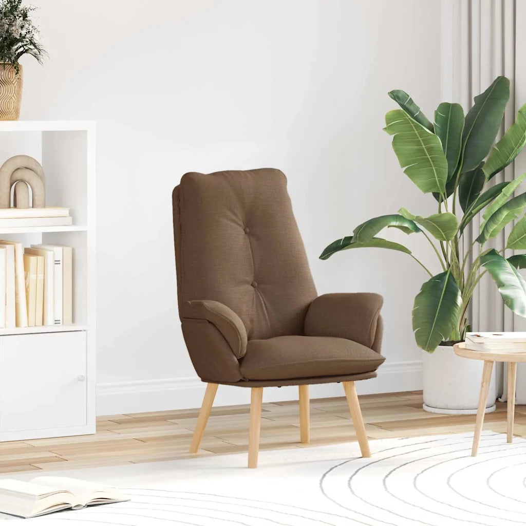 Poltrona-Divano Sedia-Poltroncina Marrone 69 x 74 x 93 cm Poliestere e compensato