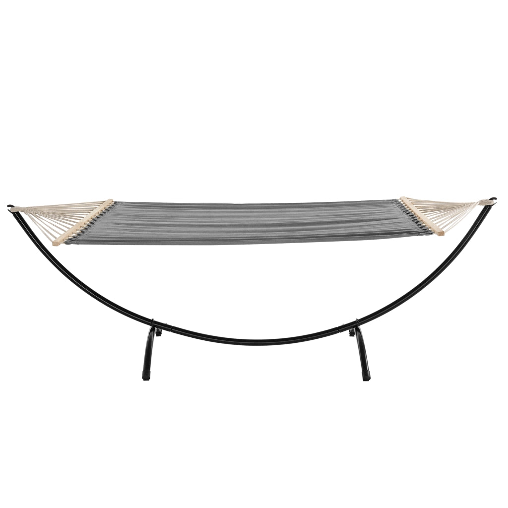 [casa.pro] Amaca da Giardino con Struttura di Base, Lettino Sospeso con Tessuto Traspirante e Travi - Grigio