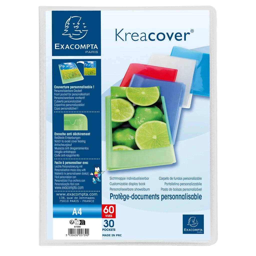 Exacompta Portalistini Kreacover A4 30 Tasche PP 12 pz 444616