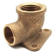 GOMITO BRONZO F. CON 3 FLANGE  A SALDARE- 1/2 x 22- FRABO- pezzi 1