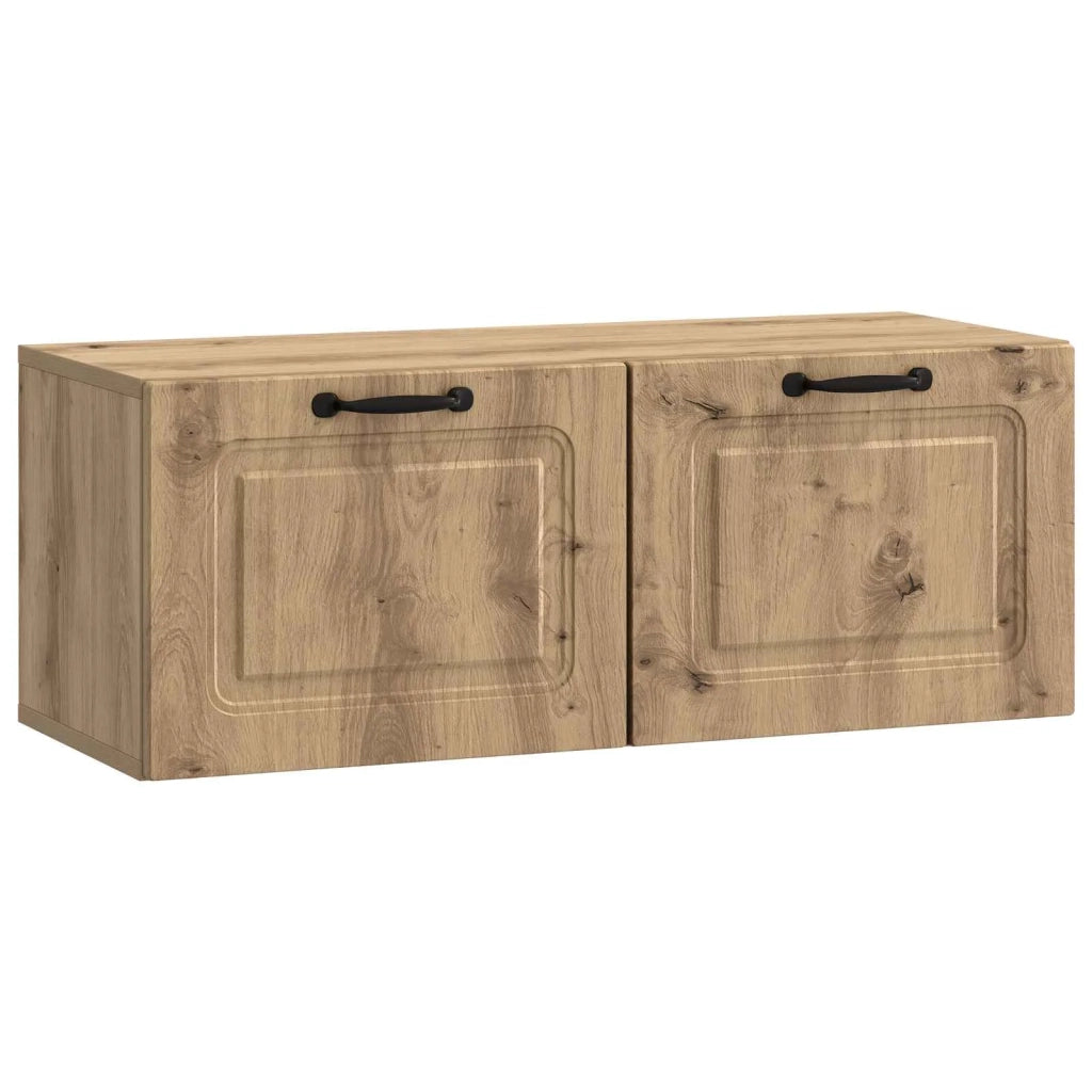 Mobile Porta TV da Muro Rovere Artigianale 78,5 x 31 x 30 cm 899404