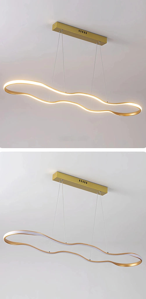 Lampada A Sospensione A Led Lhj027-cp 100cm Oro