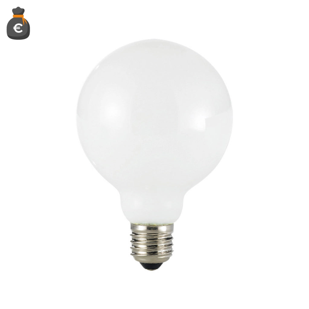Alcapower Lampadina LED Globo G95 ClassicLED Vetro Bianco 10W E27 1400lm 4000K Luce Naturale 360° - Efficienza Energetica Classe D ad Alte Prestazioni