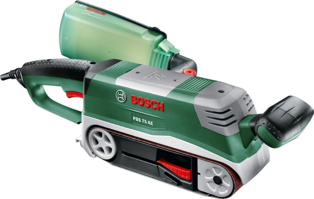 Bosch PBS 75 AE Set Levigatrice a nastro Verde, Grigio 750 W