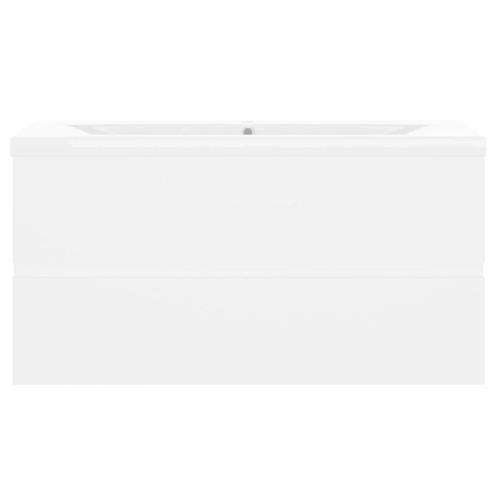 Mobile lavabo con lavabo integrato 90 x 38,5 x 45 cm truciolare bianco 02_0006420